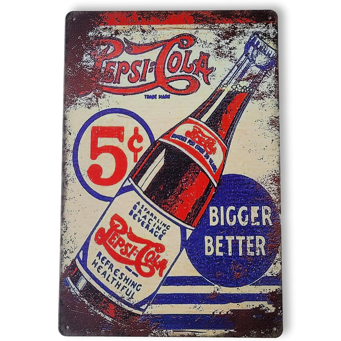 Chapa retro "Refresco" de 30cm. x 20cm.