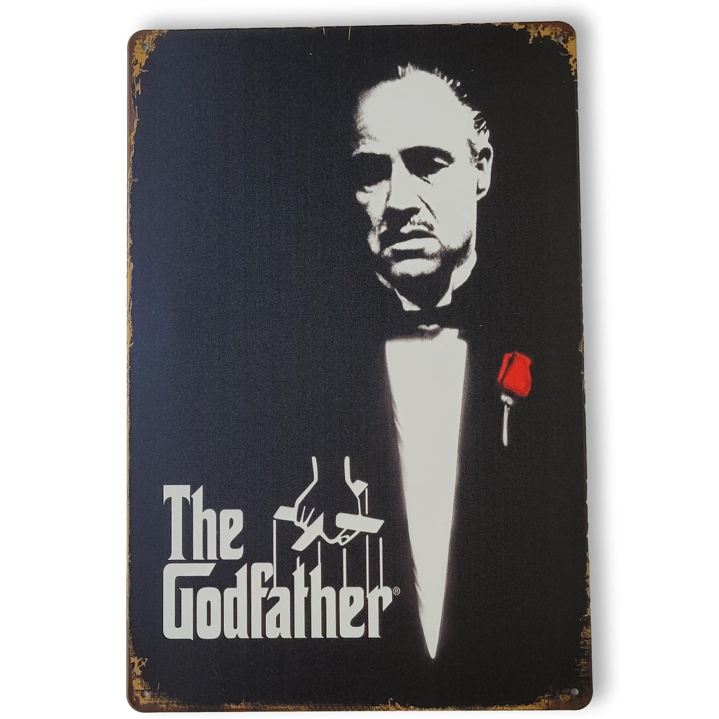Chapa retro "El Padrino" de 30cm. x 20cm.