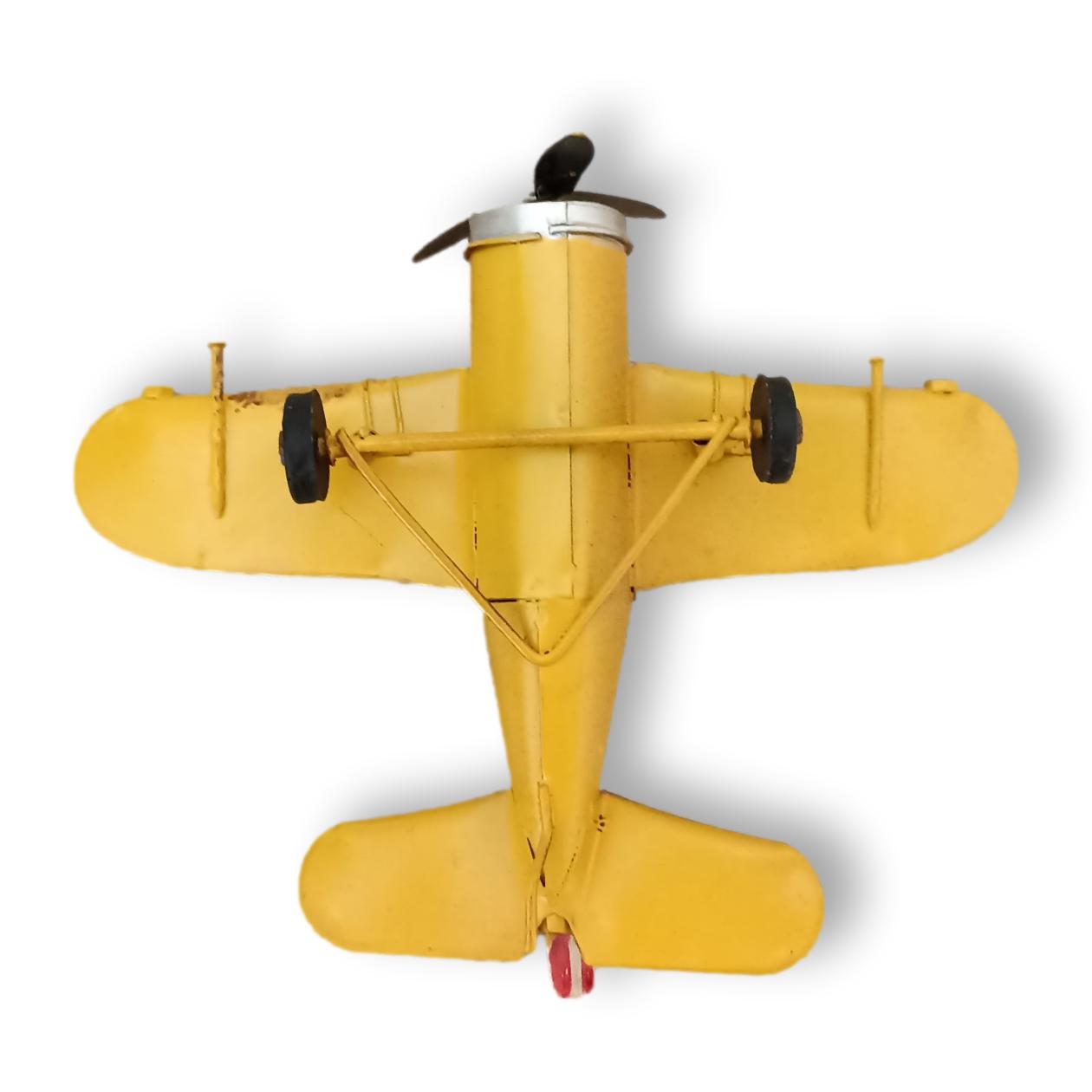 Avion Vintage en Chapa Modelo Militar