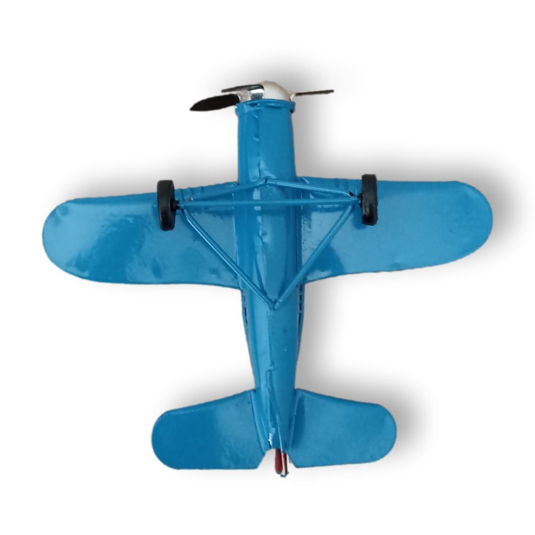 Avion Vintage en Chapa Modelo Militar
