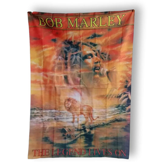 Bandera Bob Marley en Tela