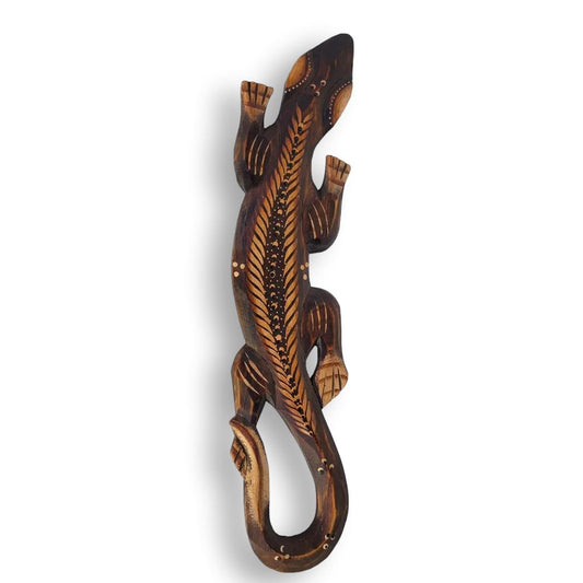 Iguana o Gecko en madera de 50cm.