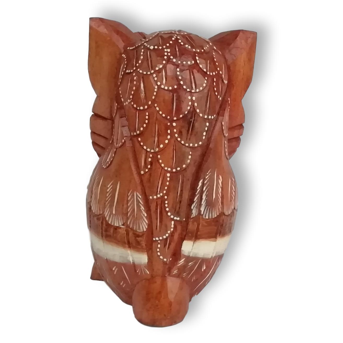 Búho en Madera de Balsa de 30 cm.
