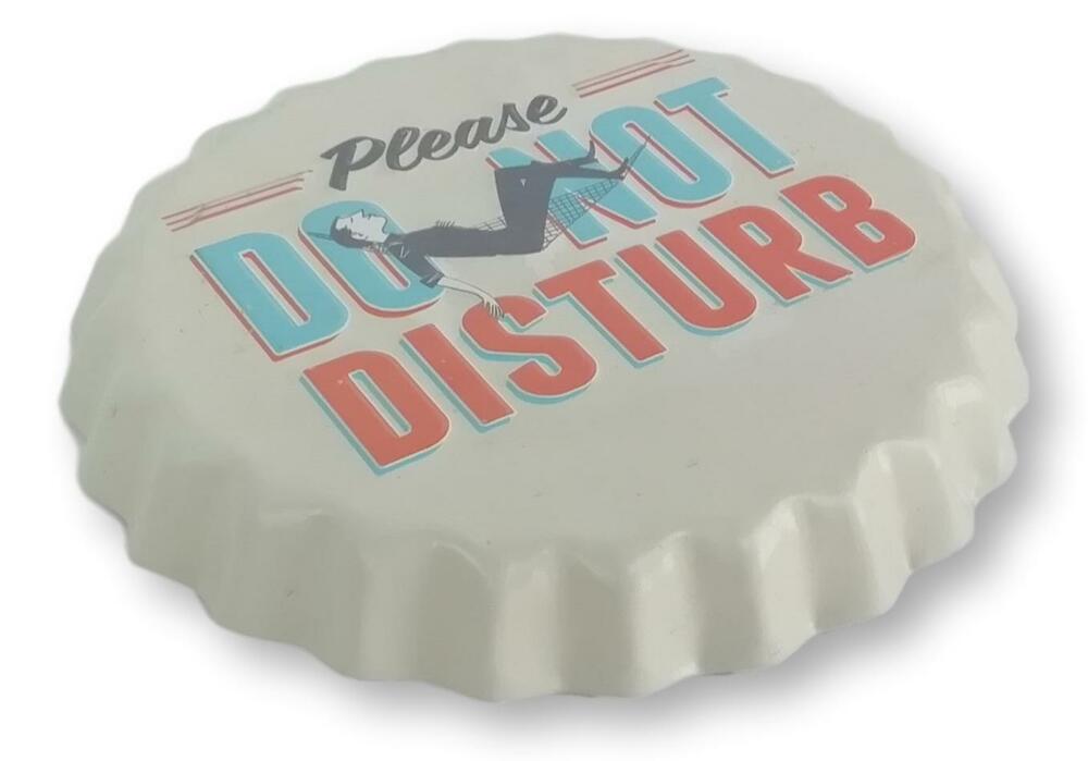Tapa retro "Do Not Disturb" 13cm.
