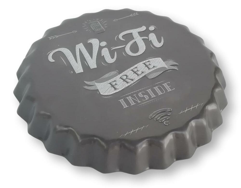 Tapa retro "Wi-Fi" 13cm.