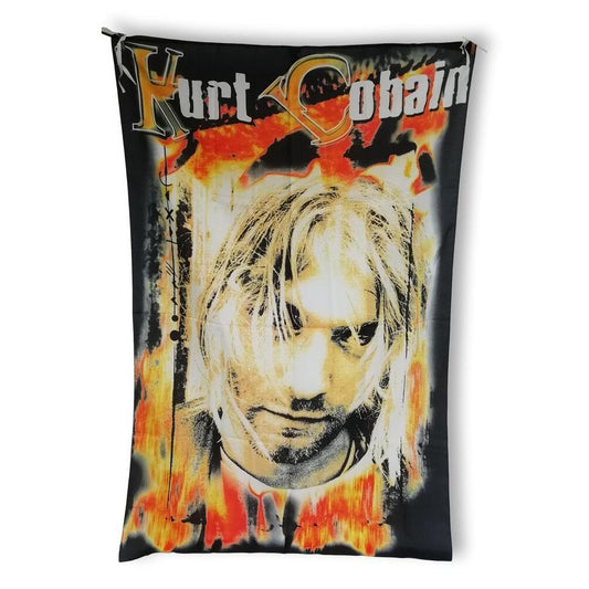 Bandera Kurt Cobain - Nirvana en Tela