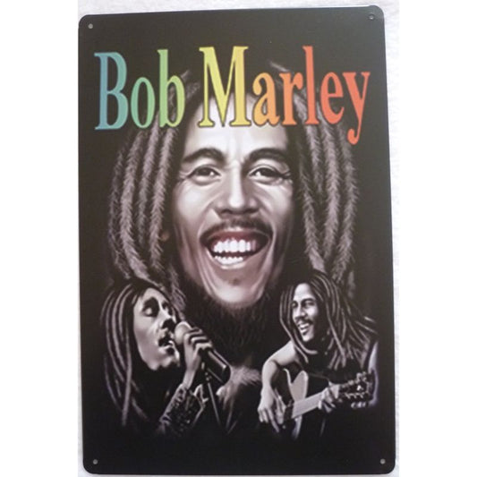 Chapa retro "Bob Marley" de 30cm. x 20cm.