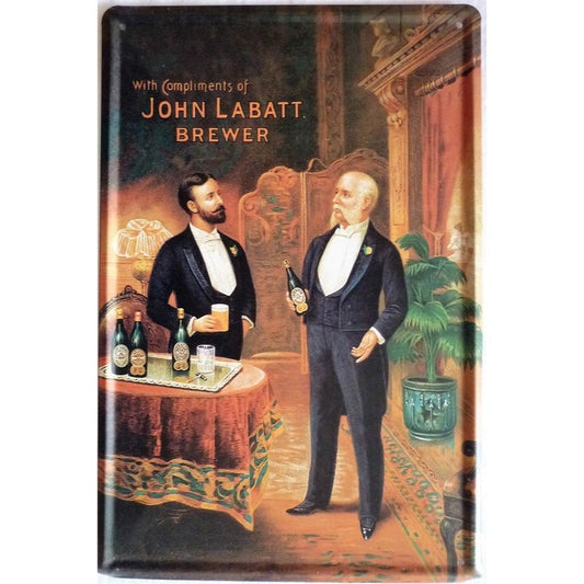 Chapa retro "John Labatt" de 30cm. x 20cm.