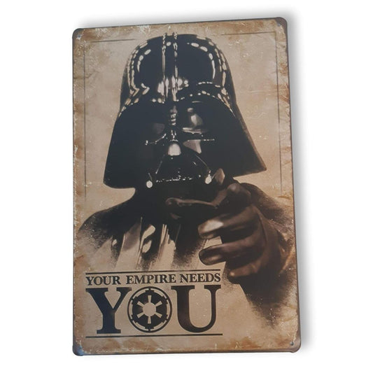 Chapa retro "Your Empire Needs You" de 30cm. x 20cm.