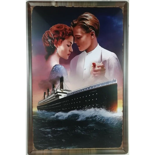 Chapa retro "Titanic" de 60cm. x 40cm.