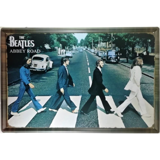 Chapa retro "Abbey Road" de 60cm. x 40cm.