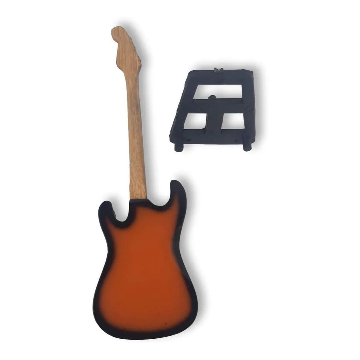 Guitarra Eléctrica Miniatura En Color Naranja