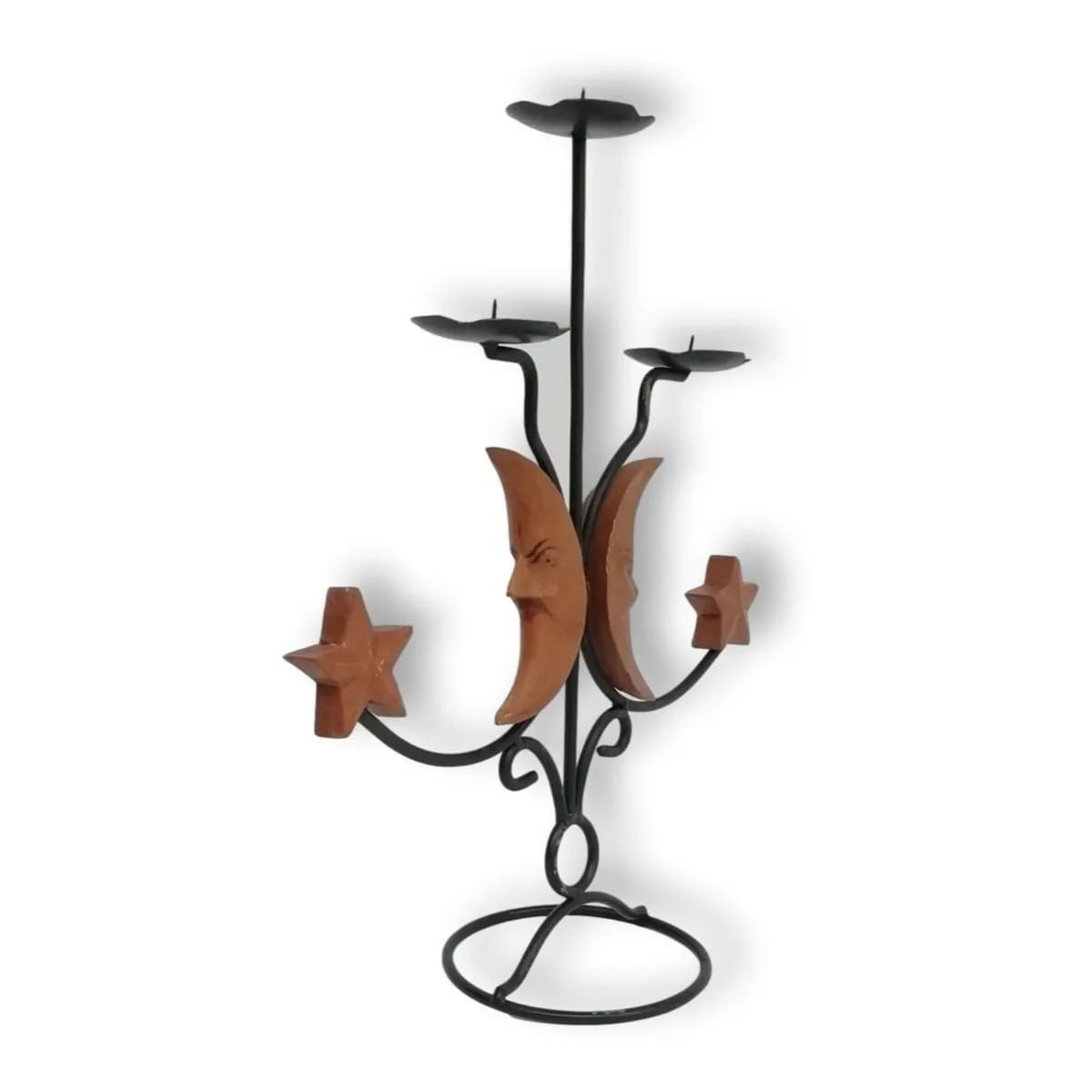 Candelabro Para Tres Velas En Hierro