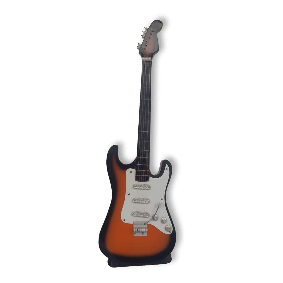 Guitarra Eléctrica Miniatura En Color Naranja