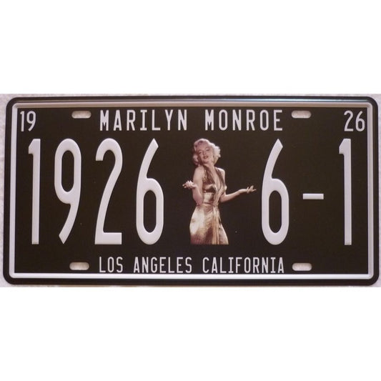 Matrícula retro "Marilyn Monroe" de 30cm.