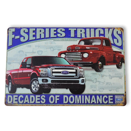 Chapa retro "F Series Trucks" de 30cm. x 20cm.