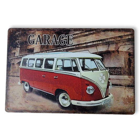 Chapa retro "Garage" de 30cm. x 20cm.