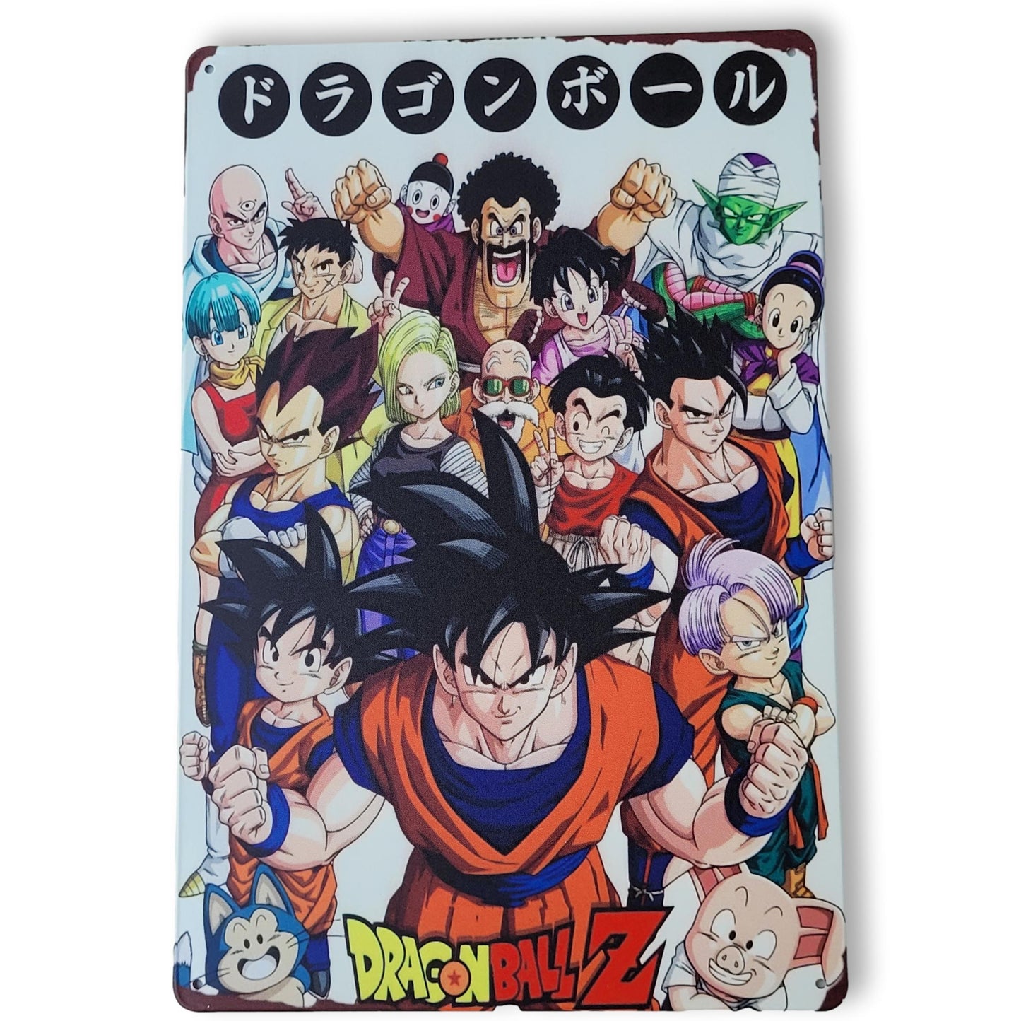 Chapa retro "Dragon Ball Z" de 30cm. x 20cm.