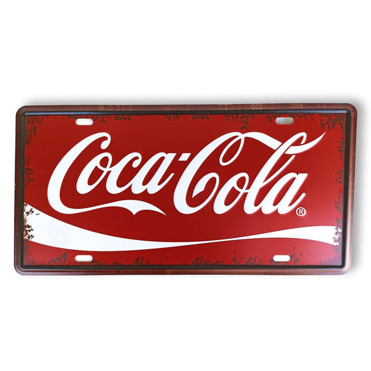 Matrícula retro "Refresco" de 30cm.