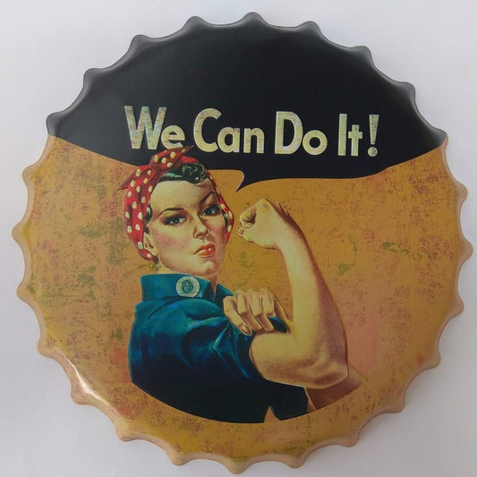 Tapa retro "We Can Do It!" 40cm.