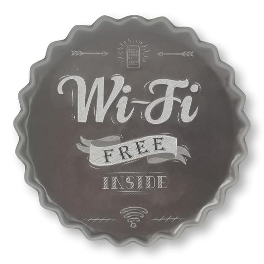 Tapa retro "Wi-Fi" 13cm.