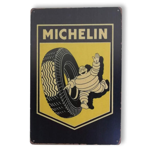 Chapa retro "Michelin" de 30cm. x 20cm.