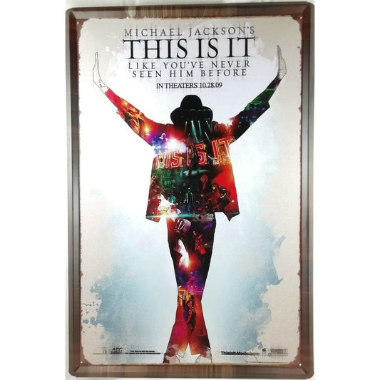 Chapa retro "This Is It" de 60cm. x 40cm.