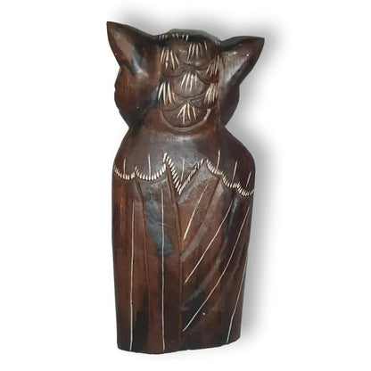 Búho en Madera de Balsa de 50 cm.
