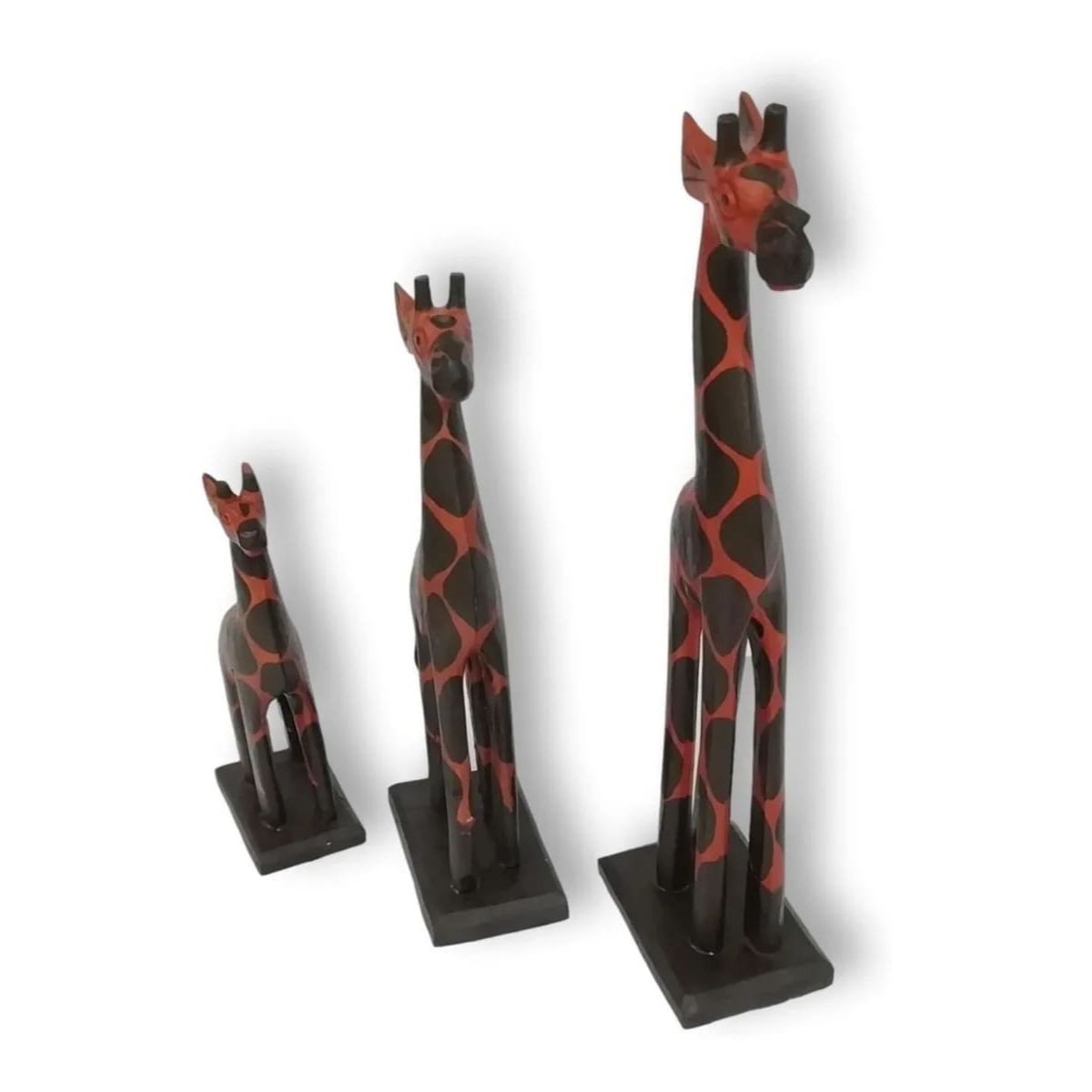 Set de 3 Jirafas en Madera Exclusivas
