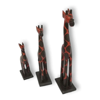 Set de 3 Jirafas en Madera Exclusivas
