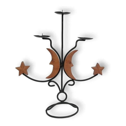Candelabro Para Tres Velas En Hierro