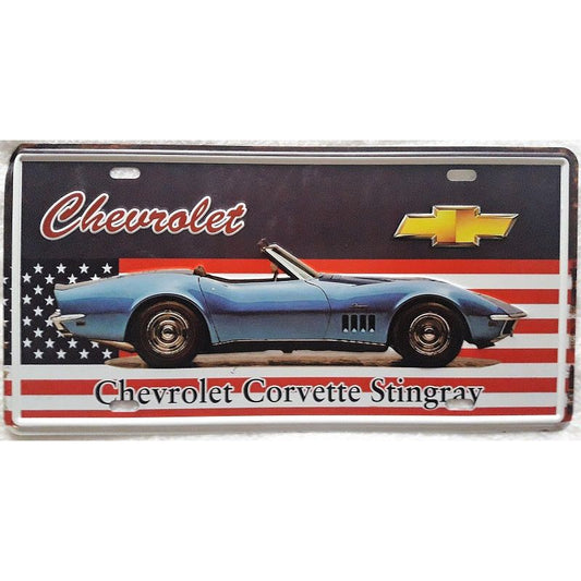Matrícula retro "Automovil" de 30cm.